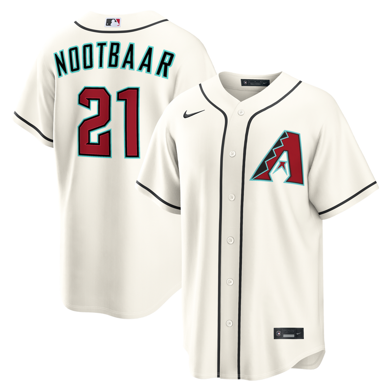 Arizona Diamondbacks Lars Nootbaar Cream jersey – view 1