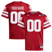 Nebraska Huskers adidas Scarlet jersey – view 2
