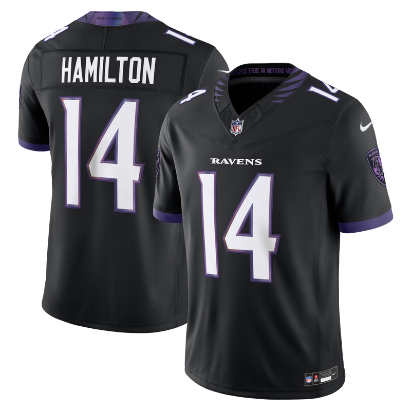 Baltimore Ravens Kyle Hamilton Black jersey – view 1