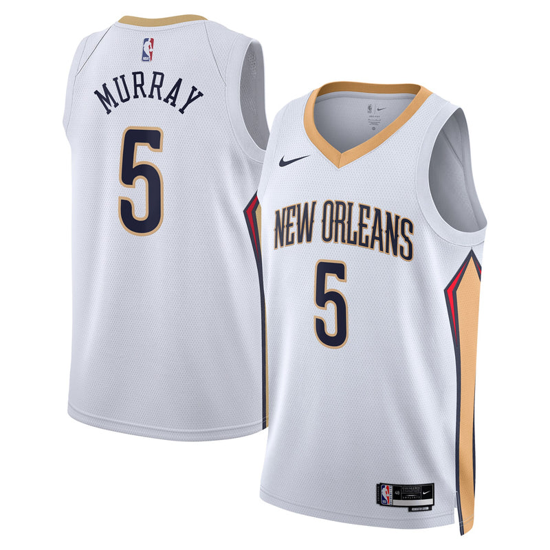 New Orleans Pelicans Dejounte Murray - White jersey – view 1