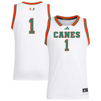 adidas Miami Hurricanes White jersey – view 2