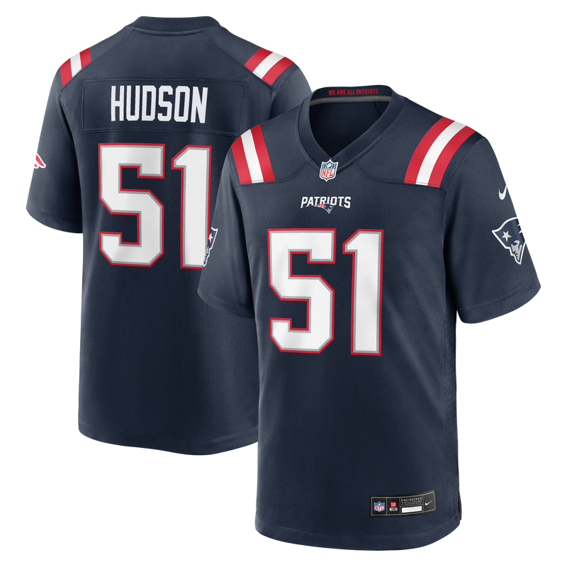 New England Patriots James Hudson Navy jersey – view 1