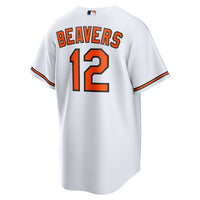 Baltimore Orioles Dylan Beavers White jersey – view 4