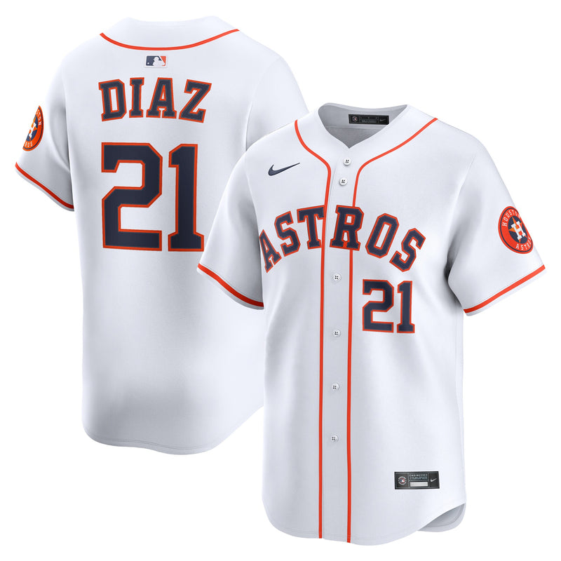 Houston Astros Yainer Diaz White jersey – view 1