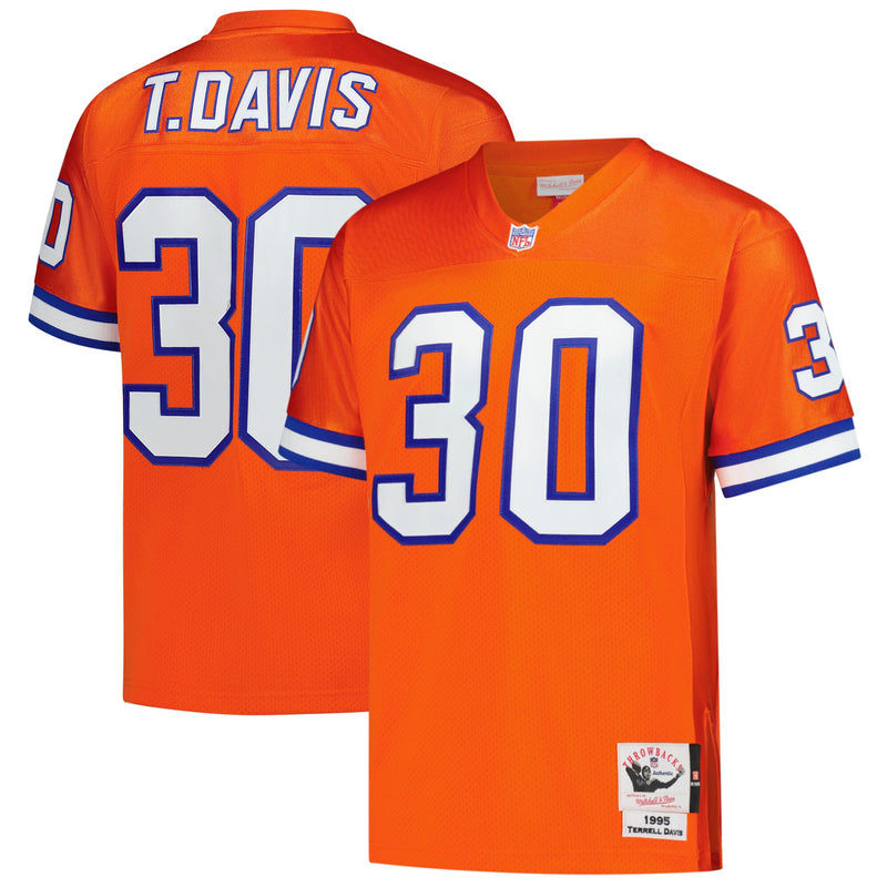 Denver Broncos Terrell Davis Orange jersey – view 1