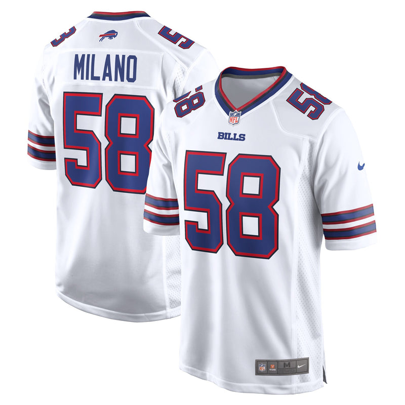 Buffalo Bills Matt Milano White jersey – view 1