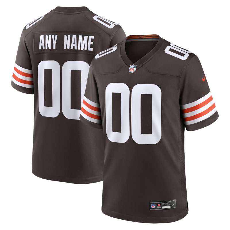 Nike Cleveland Browns Brown Custom Game Jersey – view 1
