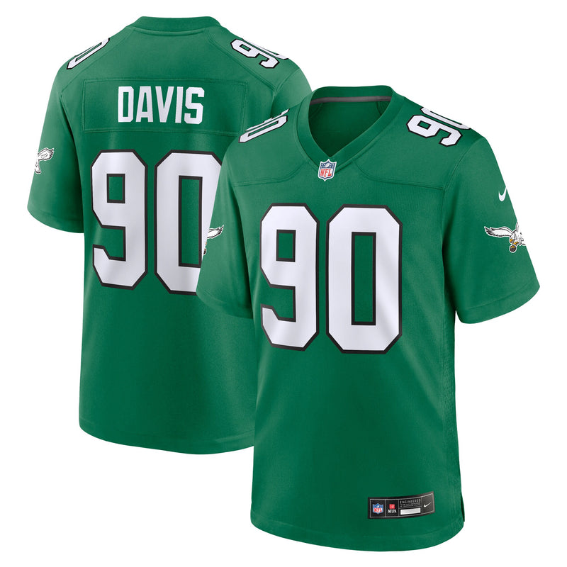 Philadelphia Eagles Jordan Davis Green jersey – view 1