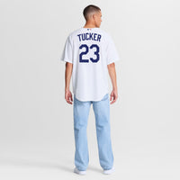 Los Angeles Dodgers Kyle Tucker White jersey – view 6