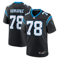 Carolina Panthers Popo Aumavae Black jersey – view 2