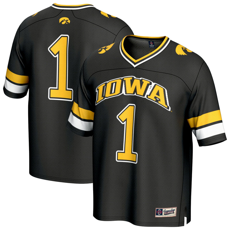 Iowa Hawkeyes Lightweight Collegiate Black jersey – view 1