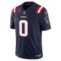 New England Patriots Christian Gonzalez Navy jersey – view 3