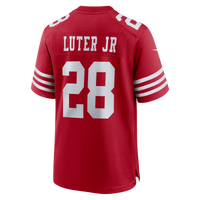 San Francisco 49ers Darrell Luter Jr. Scarlet jersey – view 3
