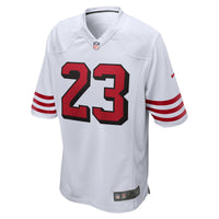 San Francisco 49ers Christian McCaffrey White jersey – view 3