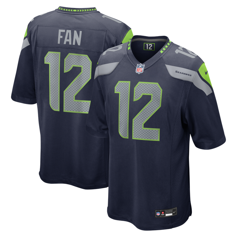 Seattle Seahawks 12s Navy jersey – view 1