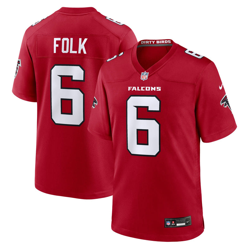 Atlanta Falcons Nick Folk Red jersey – view 1