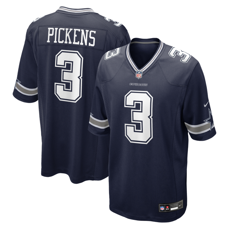 Dallas Cowboys George Pickens Navy jersey – view 1