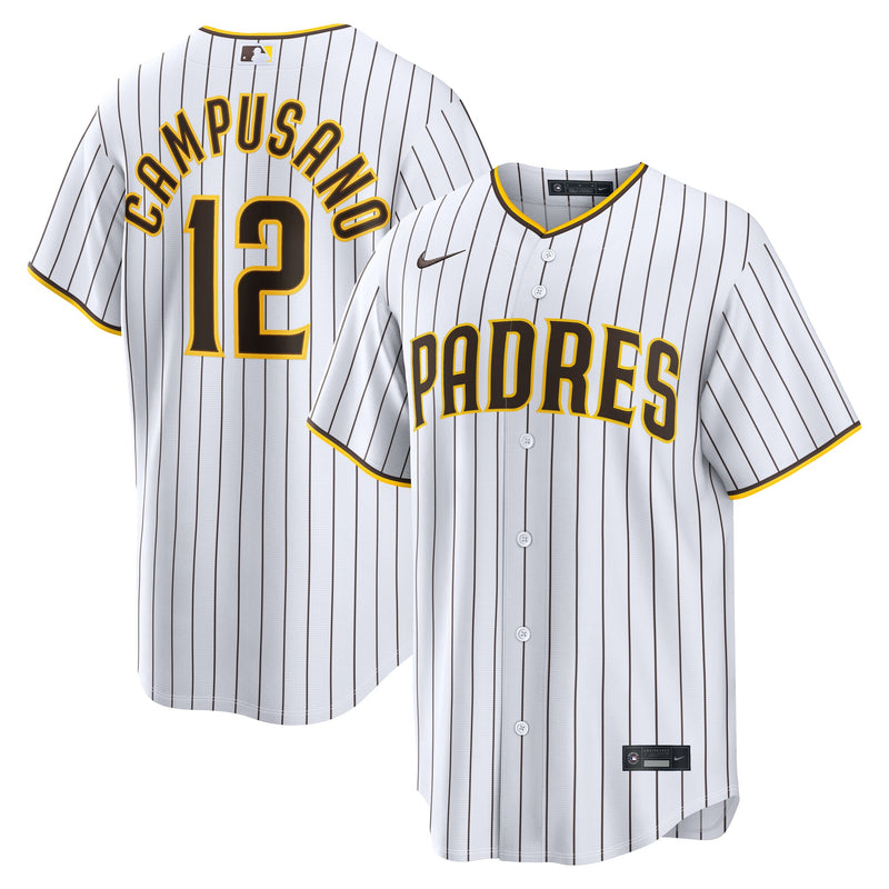 San Diego Padres Luis Campusano White jersey – view 1
