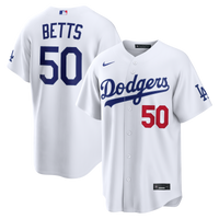 Los Angeles Dodgers Mookie Betts White jersey – view 1