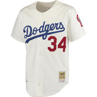 Los Angeles Dodgers Fernando Valenzuela Gray jersey – view 3