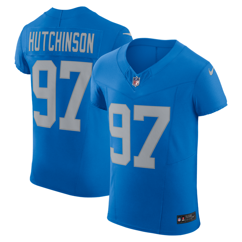 Detroit Lions Aidan Hutchinson Blue jersey – view 1