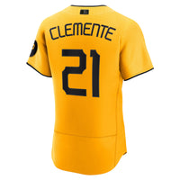 Pittsburgh Pirates Roberto Clemente Gold jersey – view 4