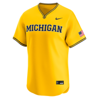 Nike Maize Michigan Wolverines Alternate Limited Baseball Jersey – view 3