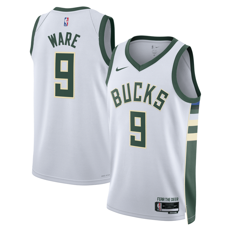 Milwaukee Bucks Kel'el Ware - White jersey – view 1