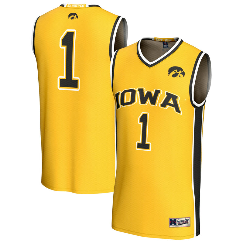 Iowa Hawkeyes GameDay Greats Gold jersey – view 1