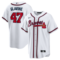 Atlanta Braves Tom Glavine White jersey – view 2