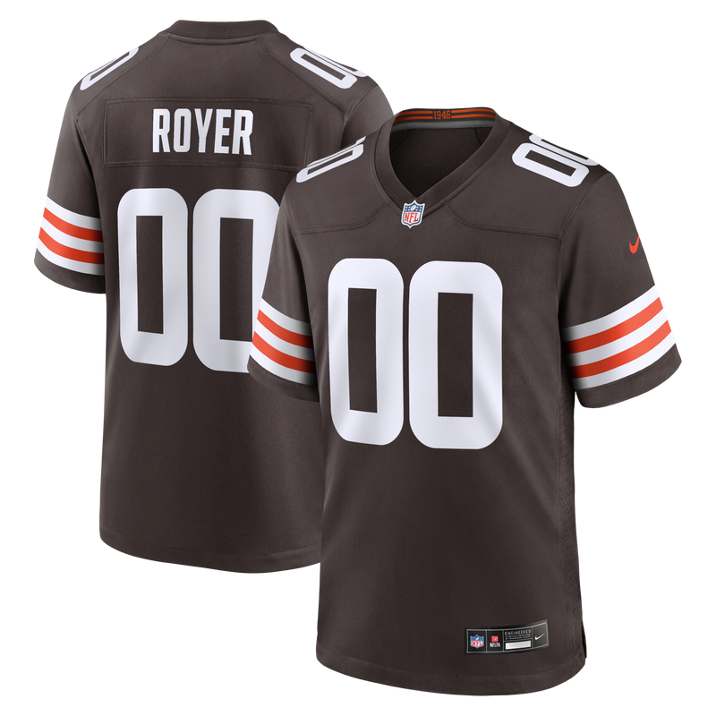 Cleveland Browns Joe Royer Brown jersey – view 1