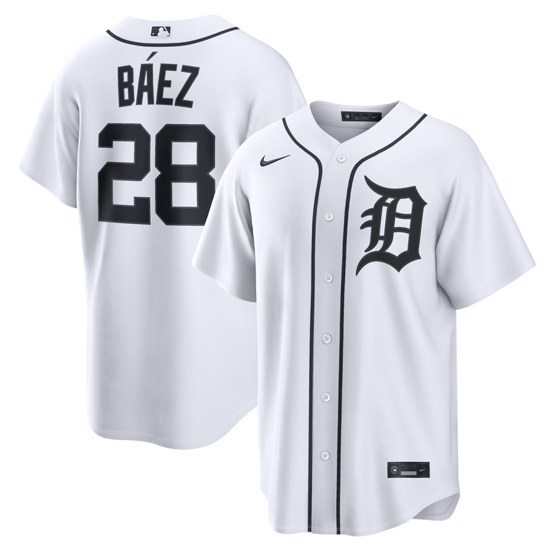 Detroit Tigers Javier Báez White jersey – view 1