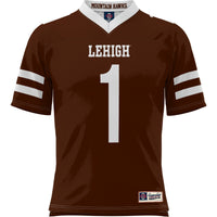 GameDay Greats #1 Brown Lehigh Mountain Hawks Football Jersey – view 3