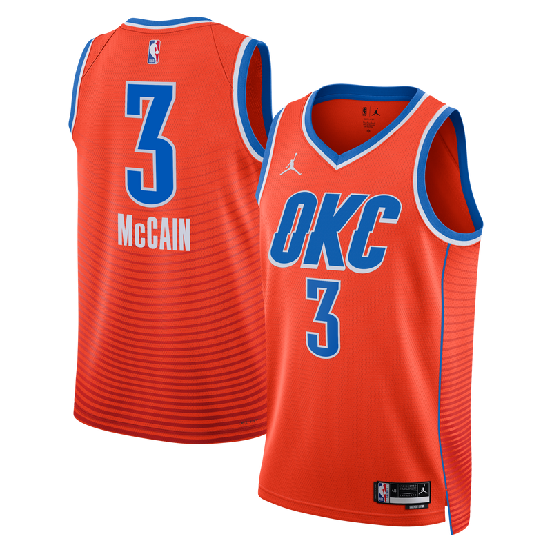 Oklahoma City Thunder Jared McCain - Orange jersey – view 1