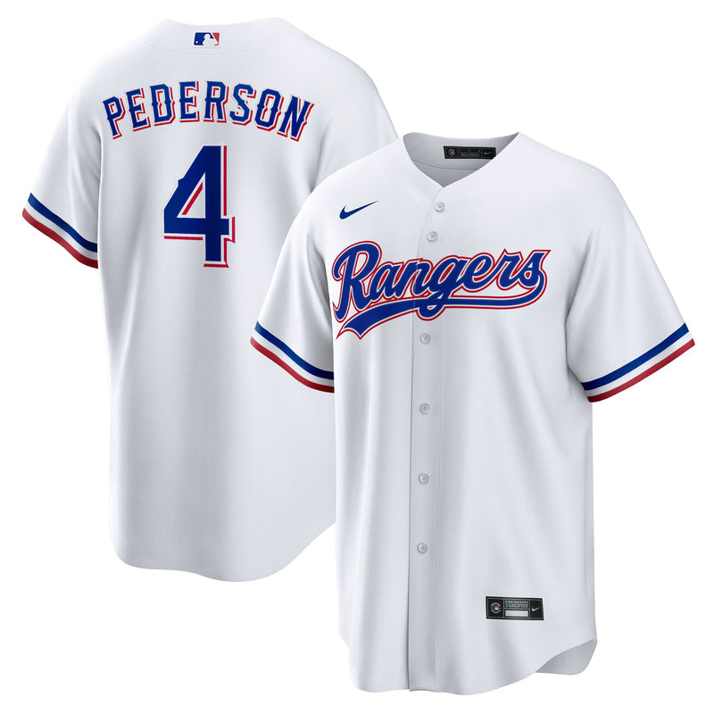 Texas Rangers Joc Pederson White jersey – view 1