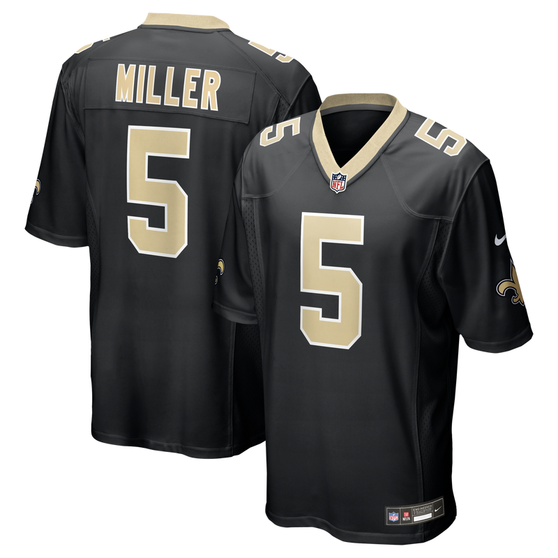 New Orleans Saints Kendre Miller Black jersey – view 1