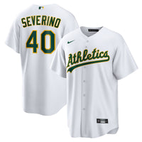 Athletics Luis Severino White jersey – view 1