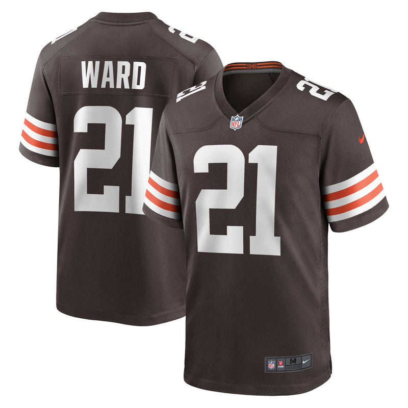 Cleveland Browns Denzel Ward Brown jersey – view 1