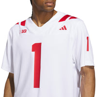 adidas Nebraska Huskers White jersey – view 7