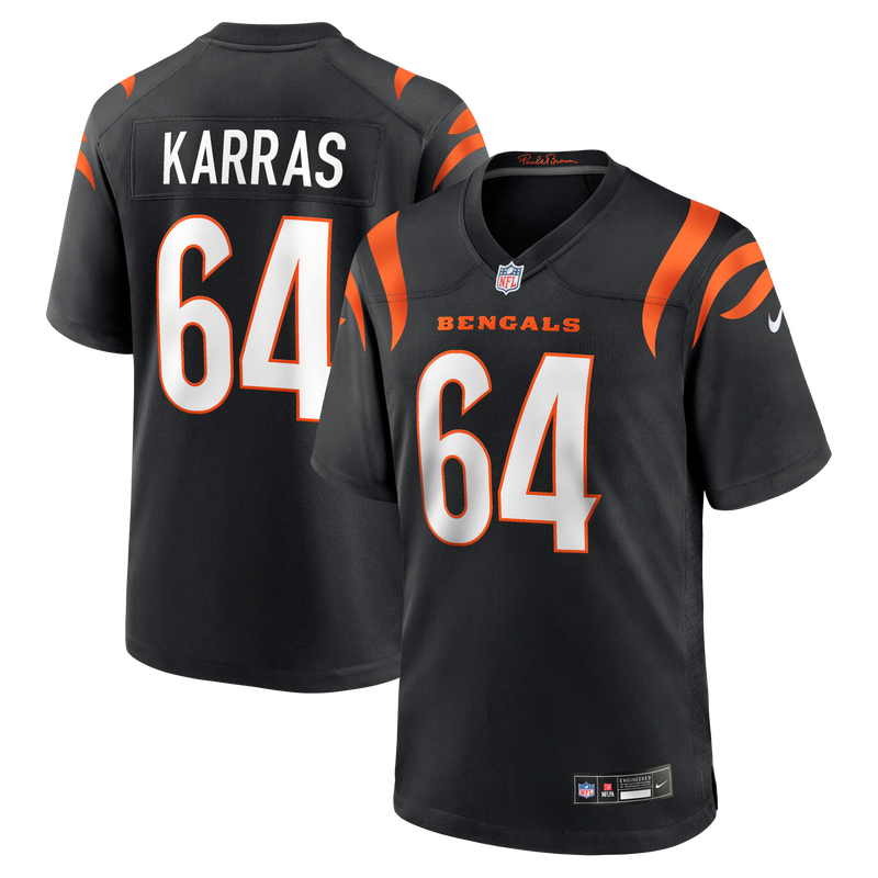 Cincinnati Bengals Ted Karras Black jersey – view 1