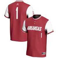 Arkansas Razorbacks Lightweight Softball Cardinal jersey – view 2