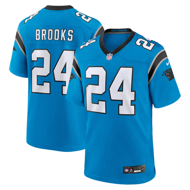 Carolina Panthers Jonathon Brooks Blue jersey – view 1