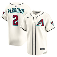 Arizona Diamondbacks Geraldo Perdomo Cream jersey – view 2