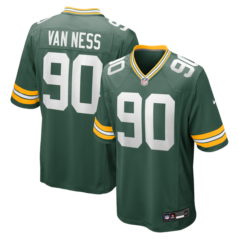 Green Bay Packers Lukas Van Ness Green jersey – view 1
