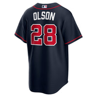 Atlanta Braves Matt Olson Navy jersey – view 4