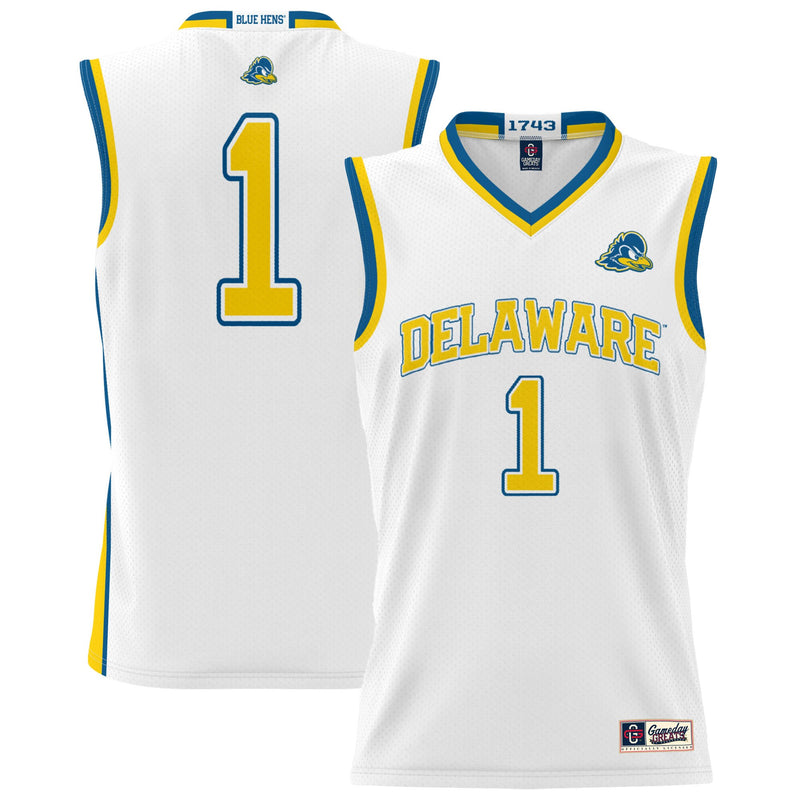 Delaware Fightin' Blue Hens White jersey – view 1