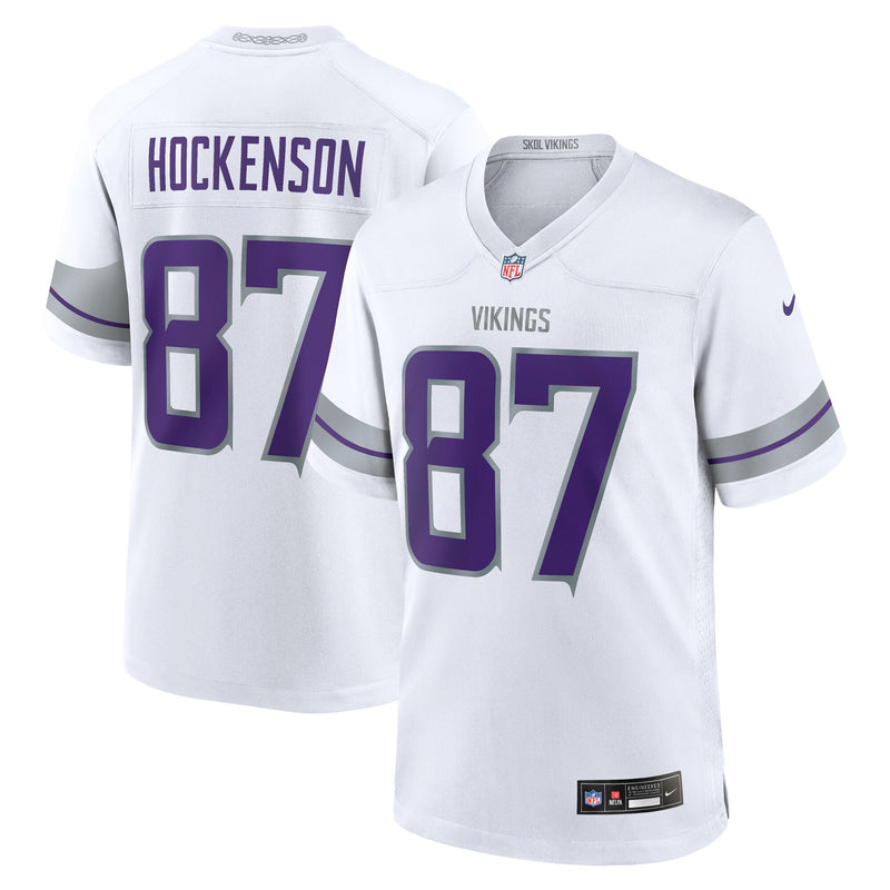 Minnesota Vikings T.J. Hockenson White jersey – view 1