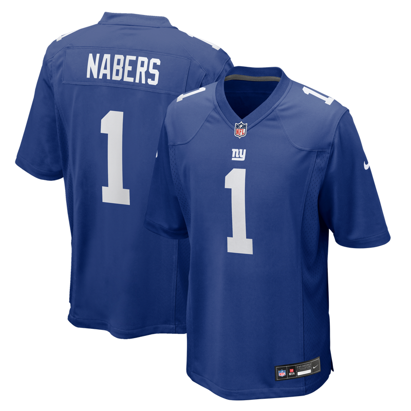New York Giants Malik Nabers Royal jersey – view 1