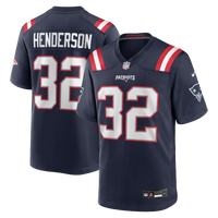 New England Patriots TreVeyon Henderson Navy jersey – view 1