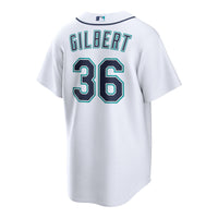 Seattle Mariners Logan Gilbert White jersey – view 4